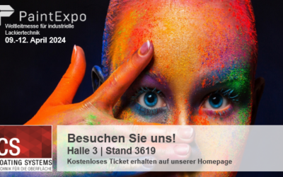 Tref­fen Sie uns Live: Paint­Ex­po April 2024